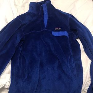 Blue Patagonia Snap Sweater